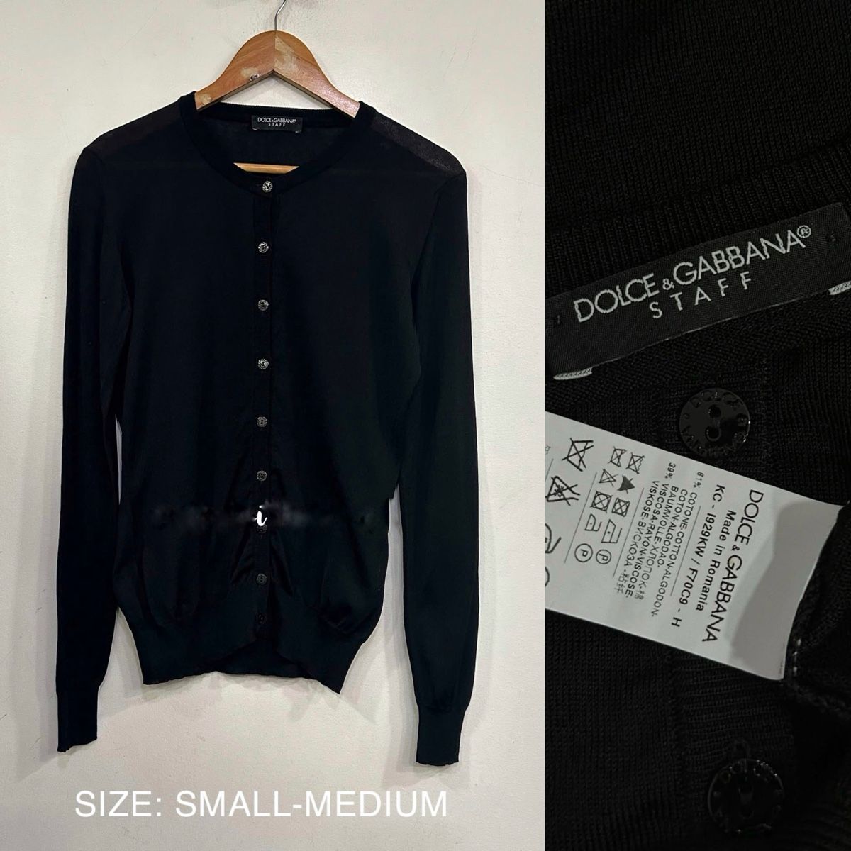 Dolce & Gabbana Jacken: Dolce & Gabbana Black Cardigan – Gebraucht aus St.Josefen von lop_lh8d
