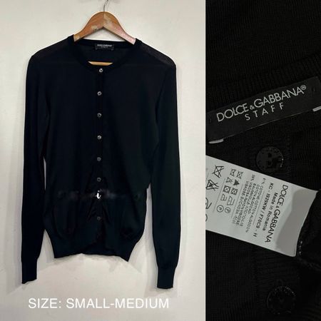 Dolce & Gabbana Black Cardigan