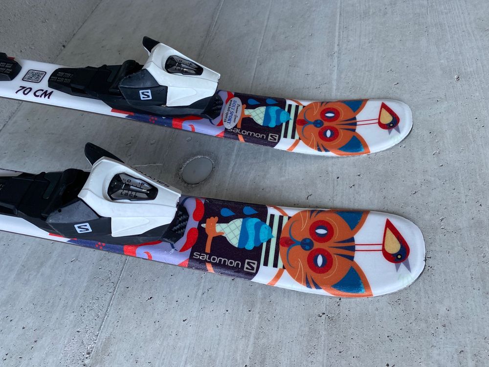 kinderski-salomon-70-cm-mit-bindung-gebraucht-in-thal-f-r-chf-56