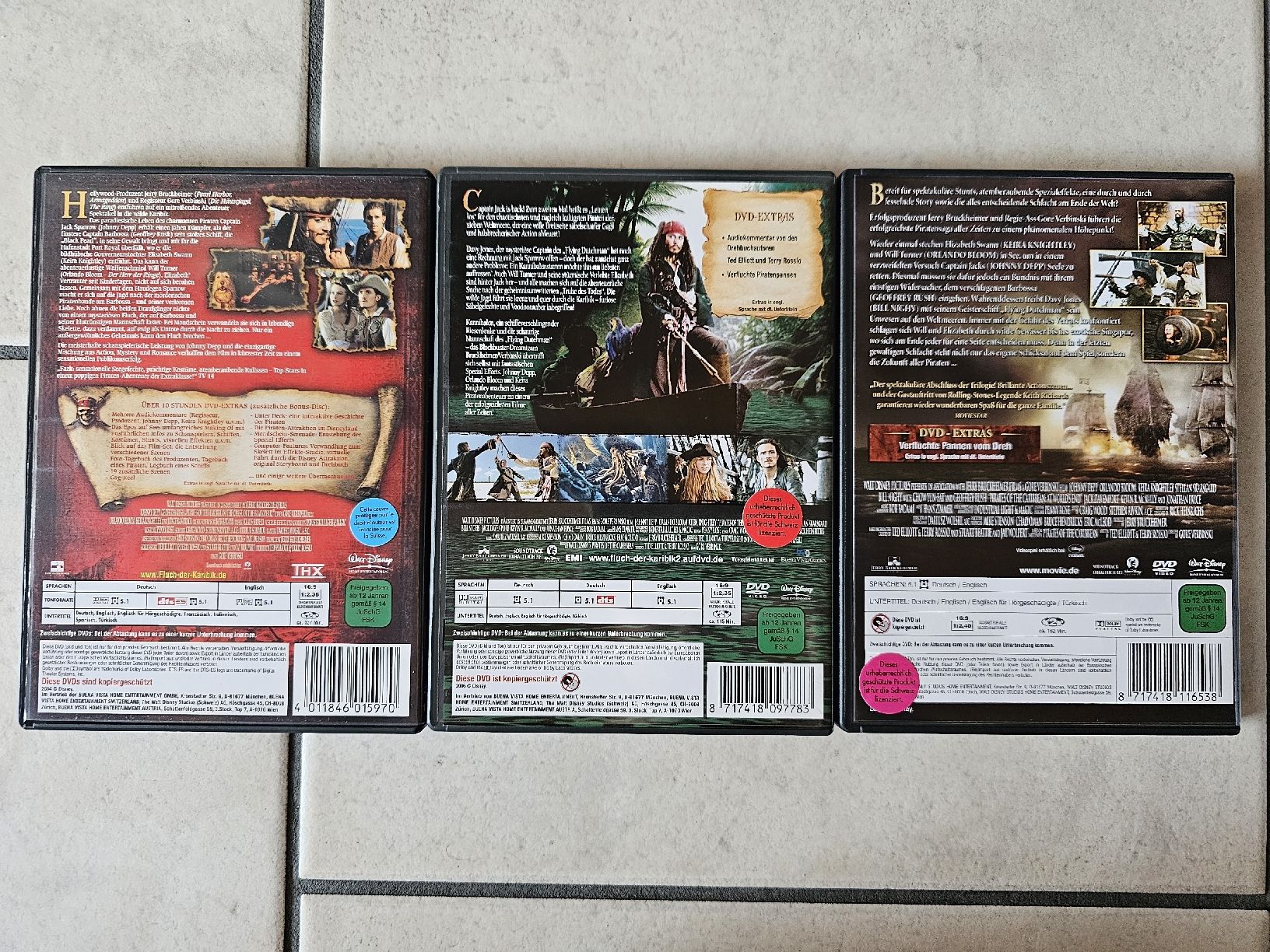Tutti i DVDs: Fluch der Karibik  -  Teil 1 - 3 – Usato da Schneisingen venduto da backstore24 1