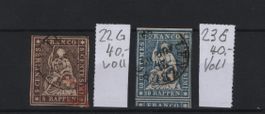 Strubel G / 22G + 23G Vollrand + schön Kat . 80.-