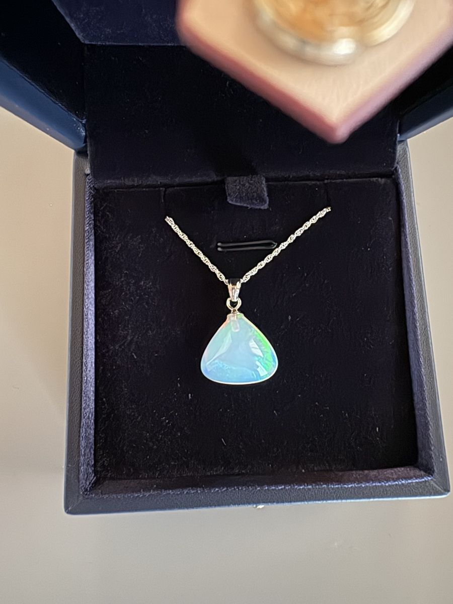 Colliers: Halskette Opal silber – Neuf avec emballage d'origine à Bolken par Romeo80 1