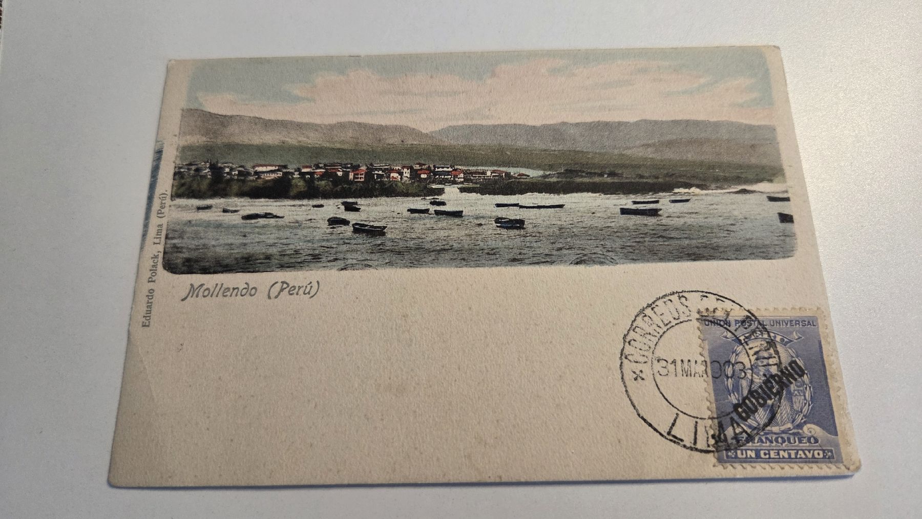 Ansichtskarten: 1903 Ansichtskarte Mollendo Peru – Gebraucht aus Arni AG von Moth68