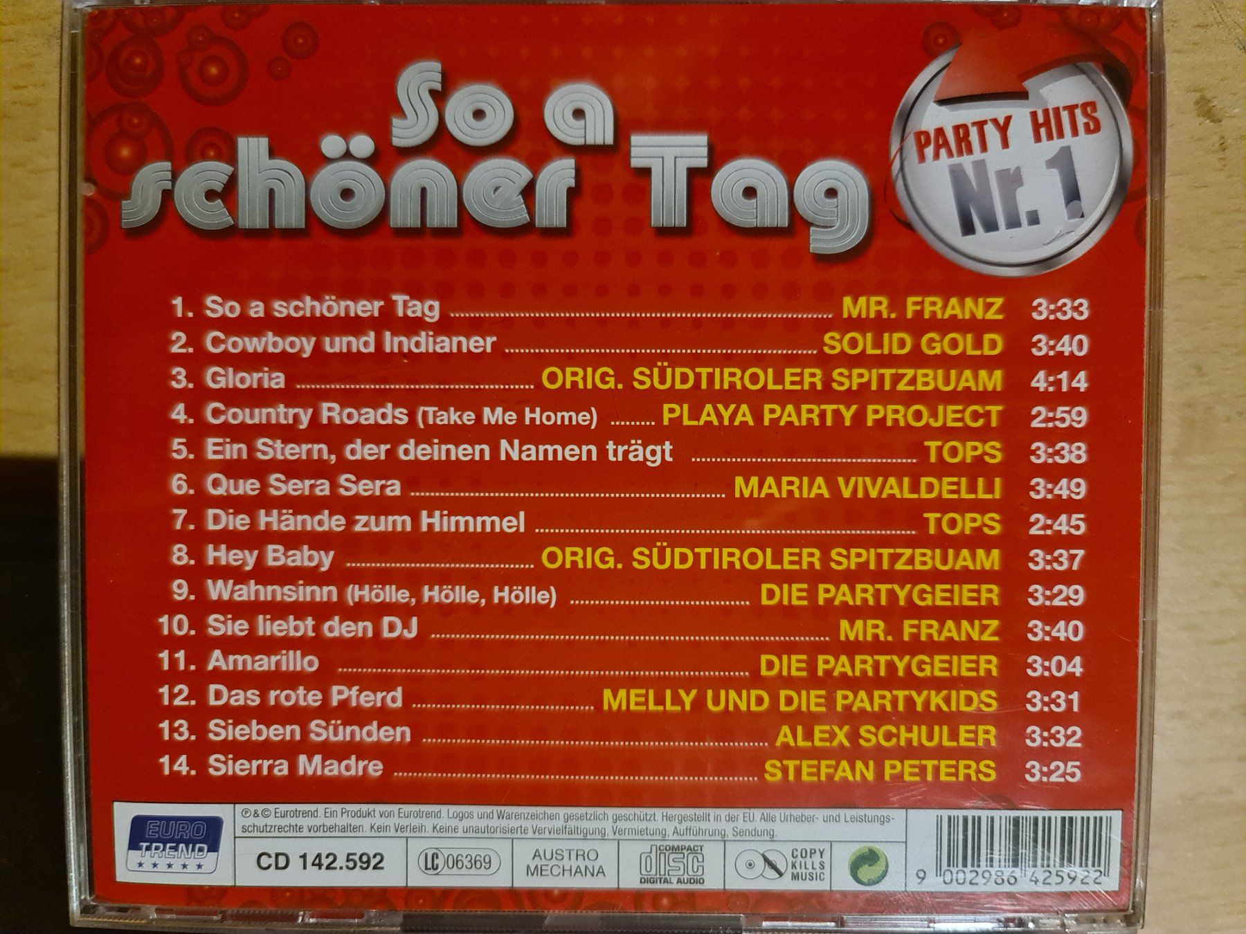CD: So a schöner Tag - Party Hits nr.1 – Usato da Dintikon venduto da Vexi 1
