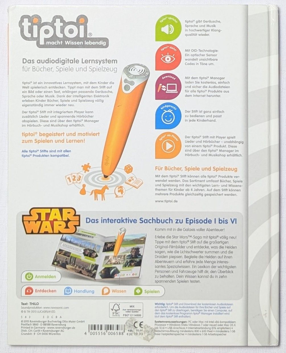 Bücher: Tiptoi - Star Wars -  Episode I-VI - Ravensburger – Neu (gemäss Beschreibung) aus Wängi von ABIZONE-86 5
