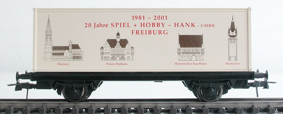 Roco Modelleisenbahnen: Roco Containerwagen Sonderausgabe Spur H0 – Gebraucht aus Oberwil BL von Klang 1