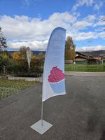 Fahne /Flagge komplett mit Stange + Bodenständer