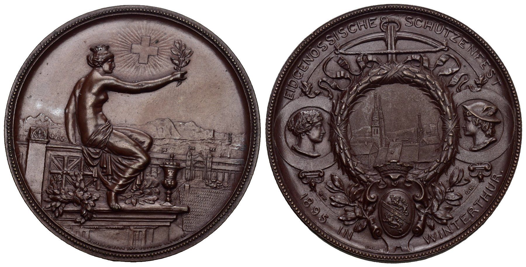 Medaglie: Winterthur 1895 – Usato da Bern venduto da numismatictops