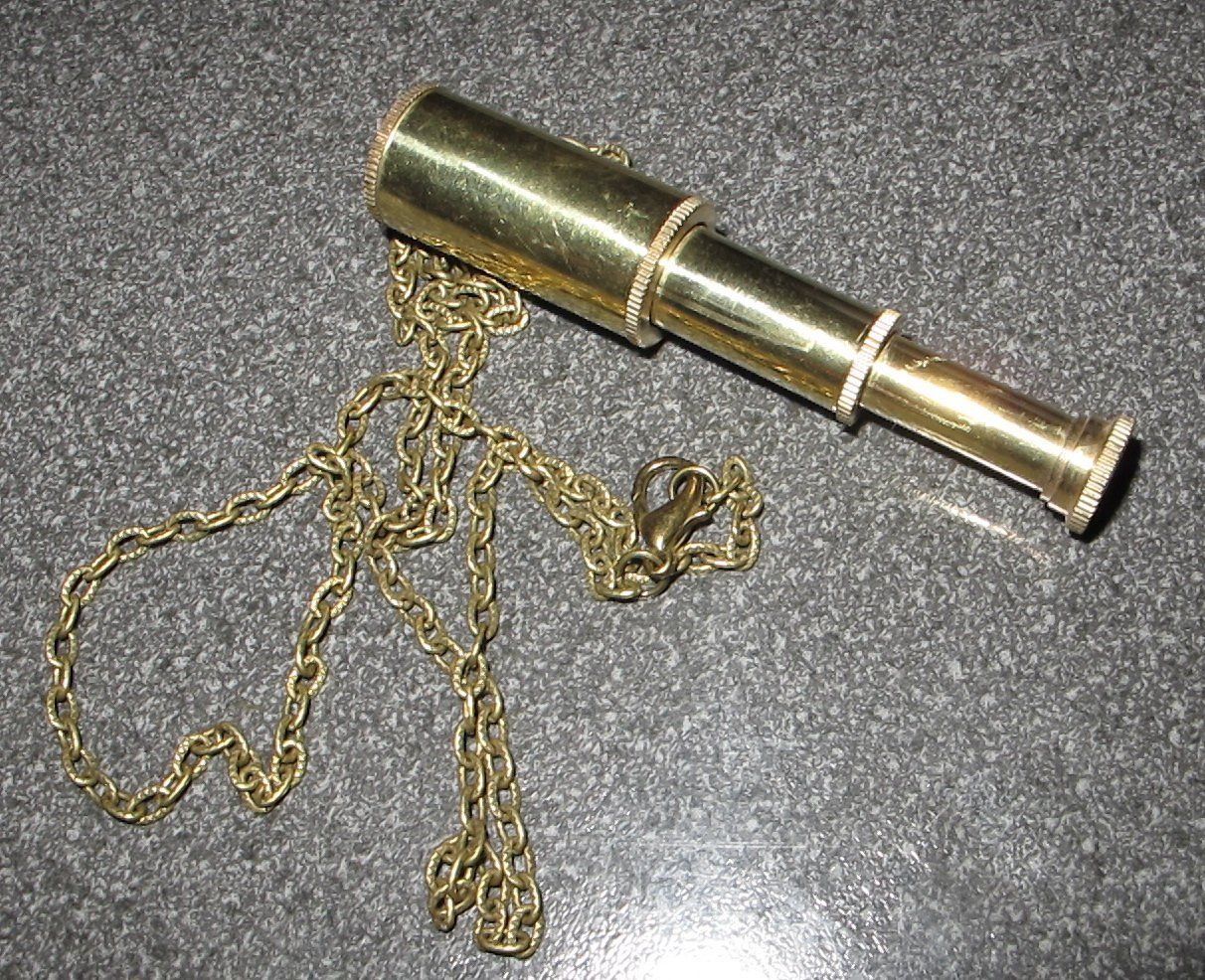 Binocoli: Steampunk Fernrohr Fernglas mit Kette – Nuovo (secondo la descrizione) da Schwanden GL venduto da UHRKNALL 1