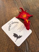 Gehäkelter Mini Drache "Pocket Dragon" Glücksbringer!