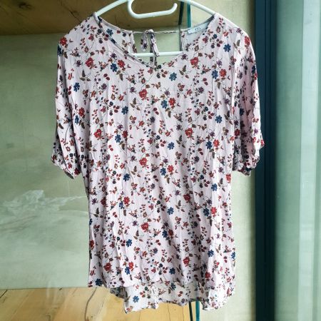 🐸 ESPRIT EDC VISKOSE BLÜMCHEN TOP / BLUSE M