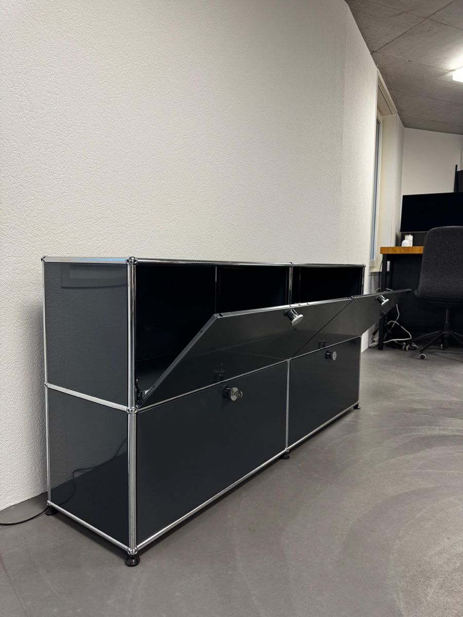 USM Kommoden: USM Haller Sideboard 2x2 Anthrazitgrau Q2 Inklusive Lieferun – Gebraucht aus Balsthal von Designhaus.Schmitt 2