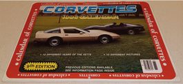 VINTAGE 1986 CALENDAR OF CORVETTES  Collector's Edition USA