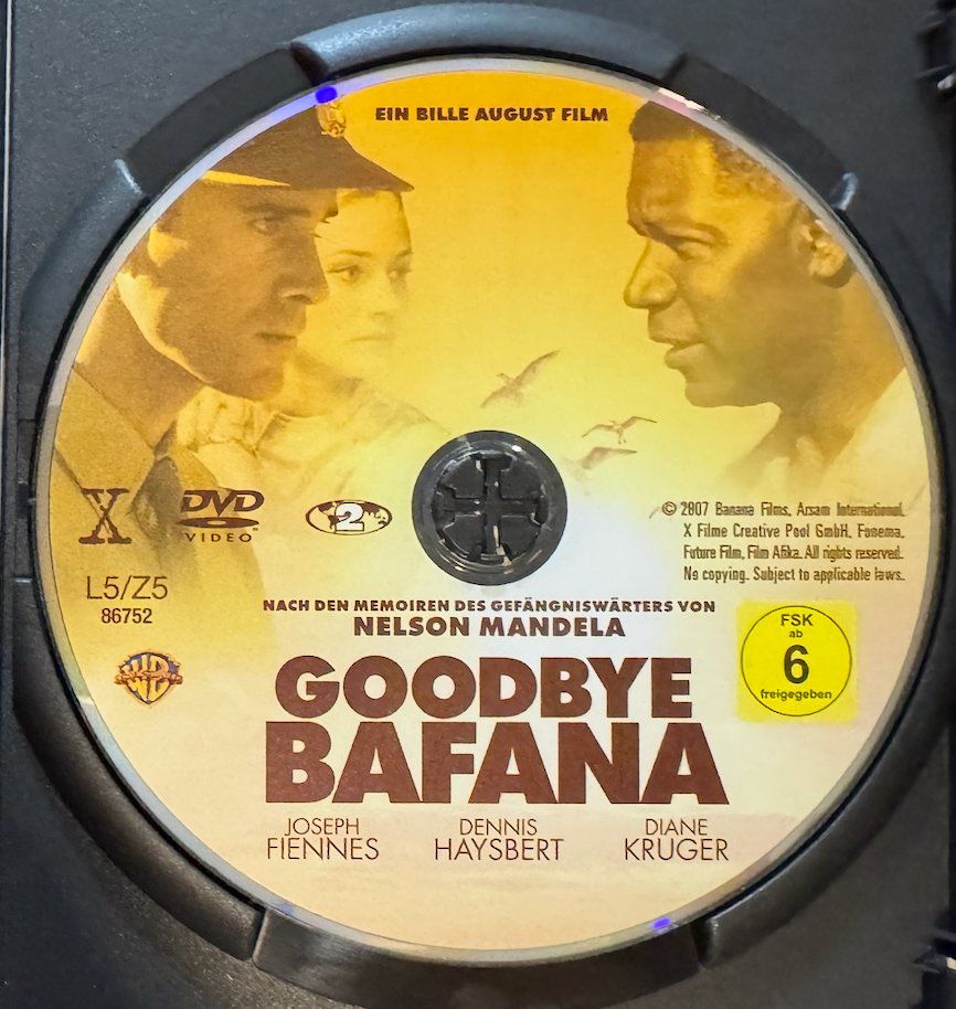 Tutti i DVDs: DVD GOODBYE BAFANA - NELSON MANNDELA – Usato da Wisen venduto da gigisna 1