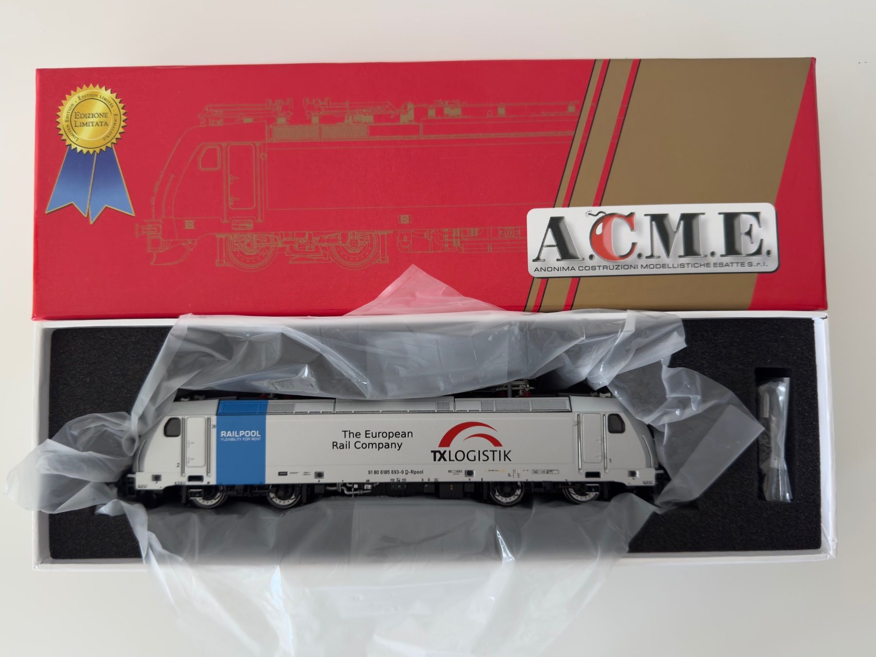 ACME Modellini di ferrovie: ACME 60231 Br 185 Railpool TX Logistik DC – Nuovo e nell'imballaggio originale da Yverdon-les-Bains venduto da ele_z7jf