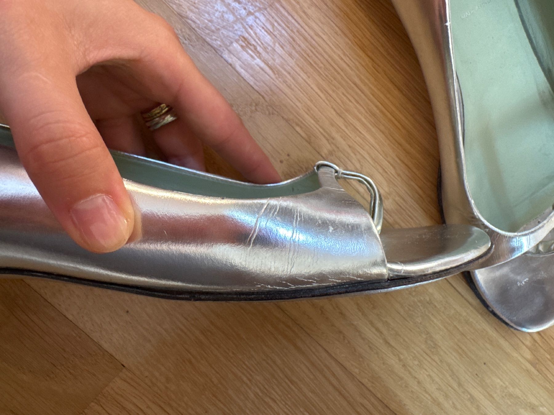 Prada Scarpe da donna: Prada Ballerinas Silber Grösse 38 gebraucht – Usato da Kilchberg ZH venduto da jewlzsister 6