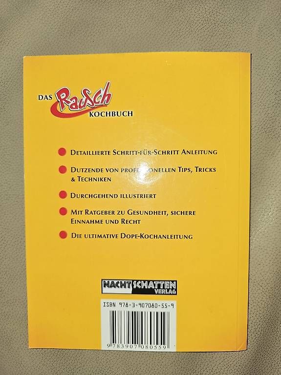 Libri: Das Rausch Kochbuch - kochen mit Cannabis – Usato da Milken venduto da Swissarmyknife89 1