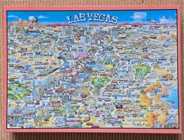 Vintage Puzzle Las Vegas, aus USA, rar, 80er Jahre