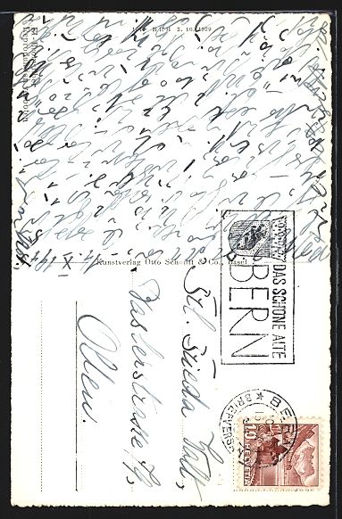 Cartoline postali: AK Bern, Partei a. d. Aare m. Münster – Usato da Berlin venduto da bartko-reher 1