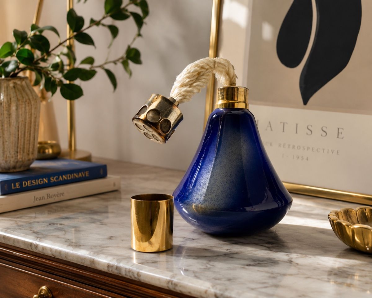 Diffuseurs: Diffuseur de parfum catalytique vintage bleu cobalt – D'occasion à Onex par Collection_by_JT 8