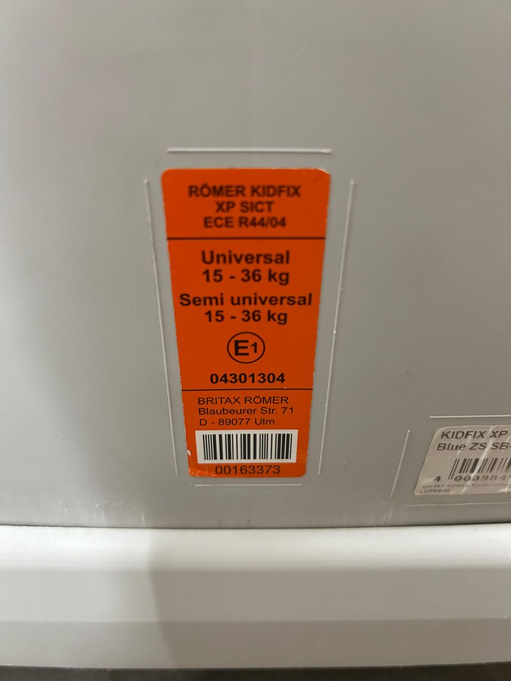 Britax Römer Seggiolini per auto: Kindersitz Römer Kidfix XP – Usato da Zürich venduto da freiand 2