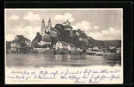 AK Aarburg, Ortsansicht mit Kirche, 1898