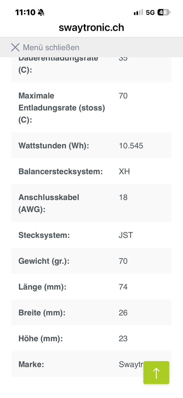 Swaytronic Batterie, Caricabatterie & Alimentatori: Lipo für Blade 230 S oder 200SRX – Nuovo (secondo la descrizione) da Arch venduto da benji14 3