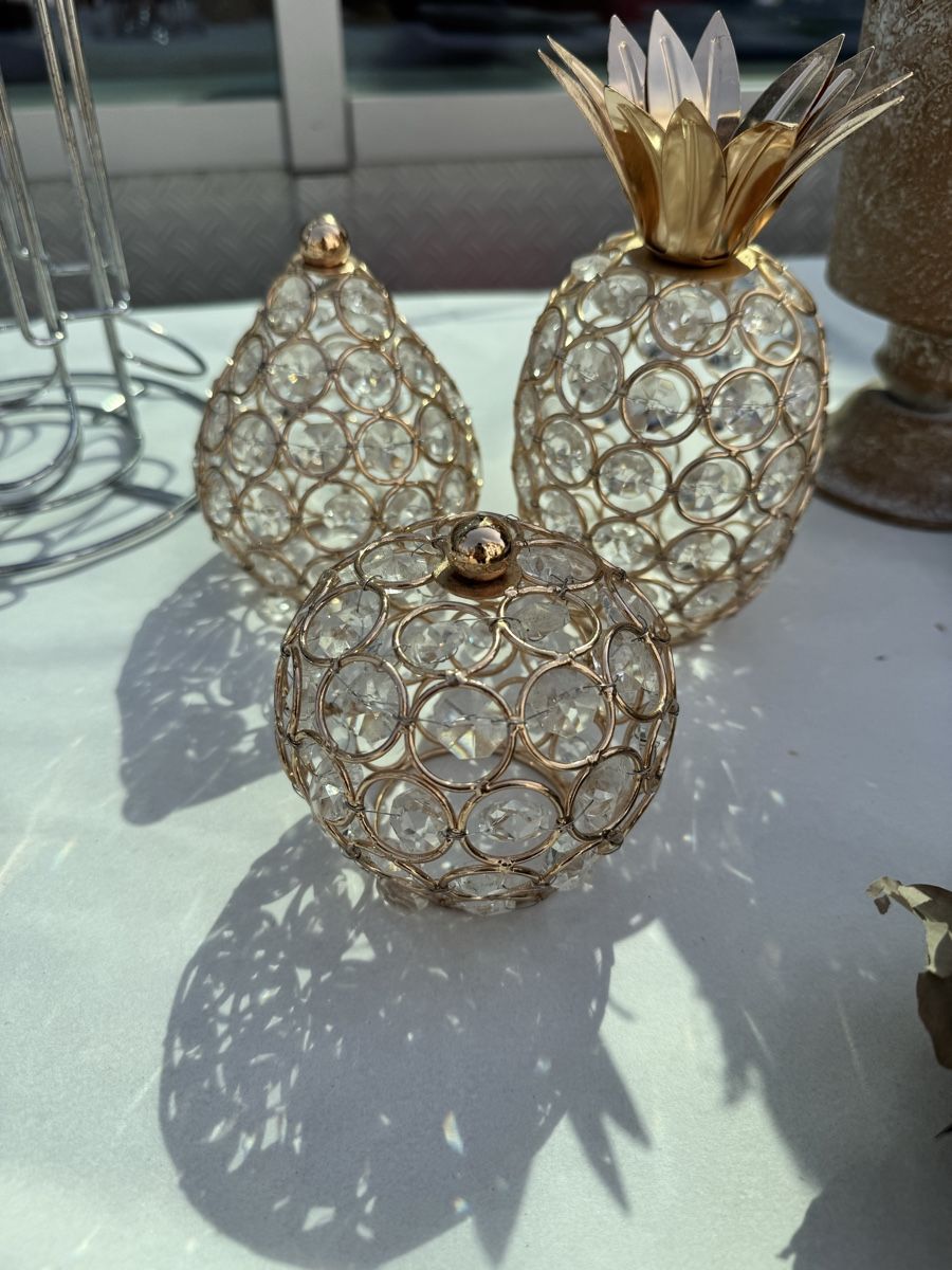 Tutte le decorazioni: 3Deko Figuren Ananas, Birne, Kugel – Nuovo (secondo la descrizione) da Itingen venduto da miriampetrucci