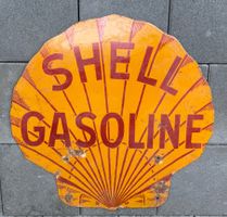 Shell Email Schild / Emaille Schild