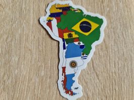 Sticker Aufkleber Südamerika