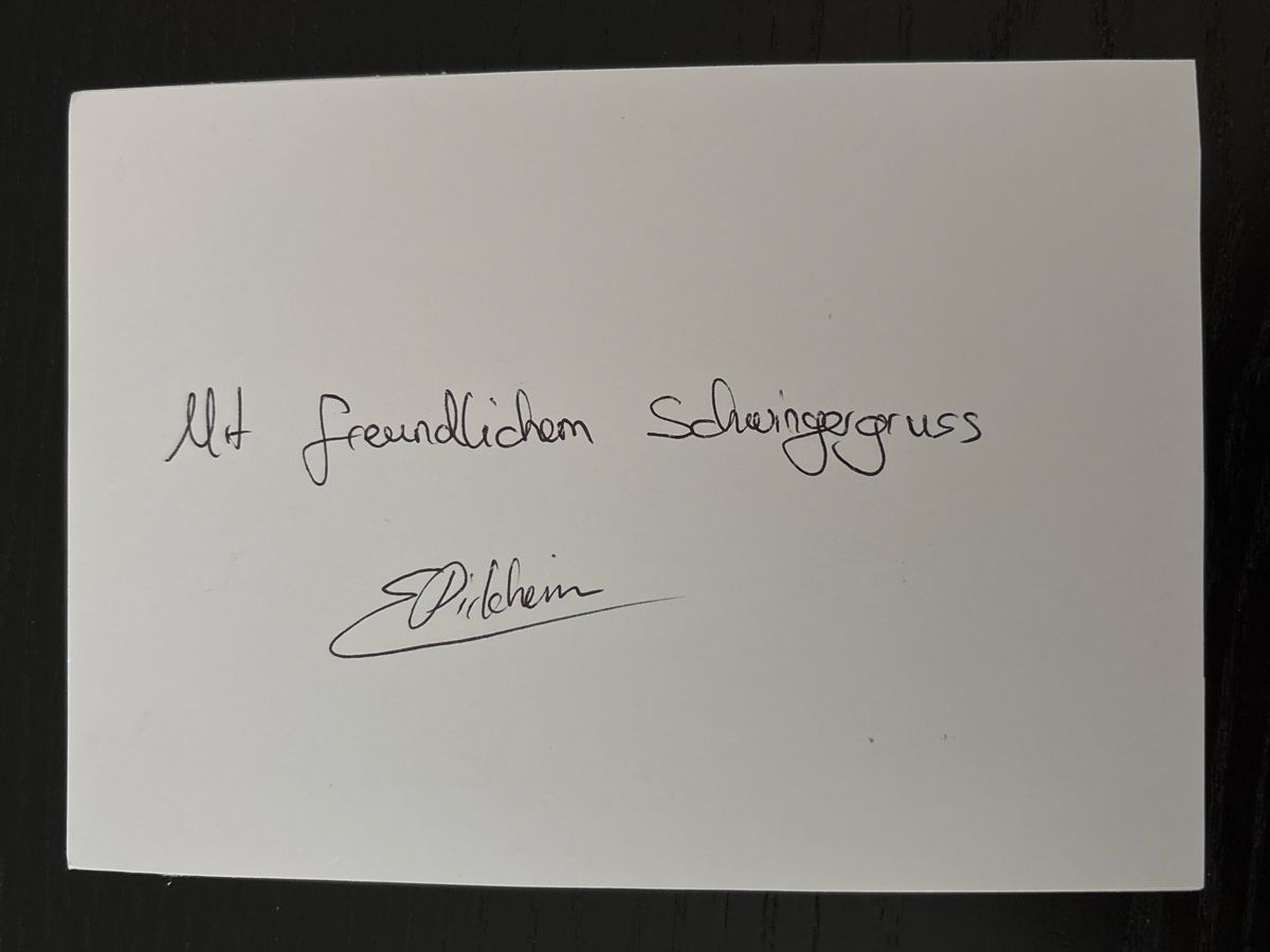 Autografi: Elias Pirkheim Schwinger – Usato da Uetendorf venduto da hoisle 1