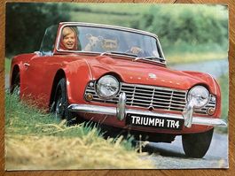 TRIUMPH TR4 Prospekt 1962 für Modelyear 1963 - 338/1162/Exp.