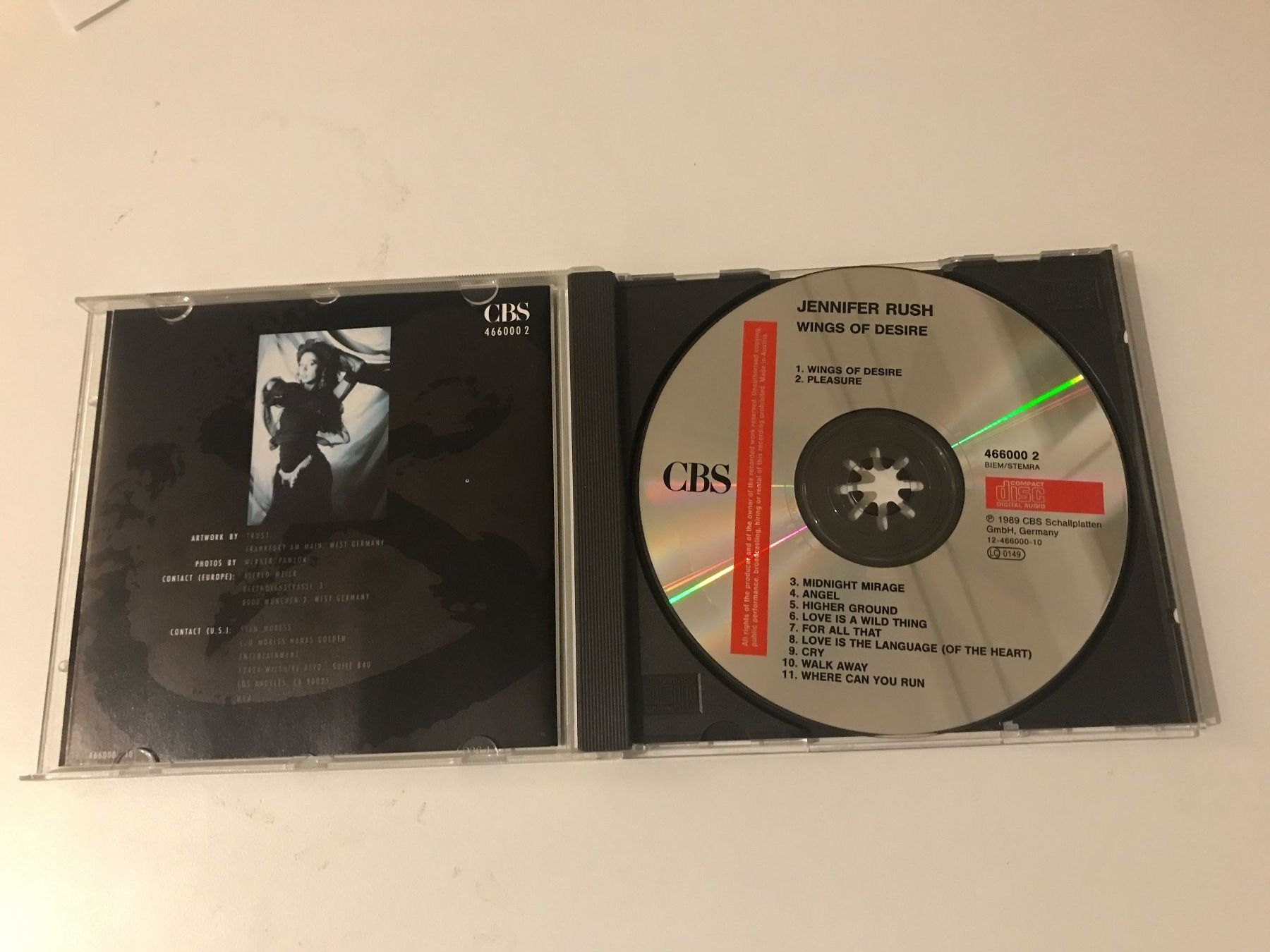 CD: CD- Jennifer Rush- Wings Of Desire – Usato da Guntershausen venduto da Gloominati 2