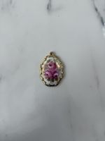 Rosenthal Marktredwitz Pendentif Medaillon Handmalerei