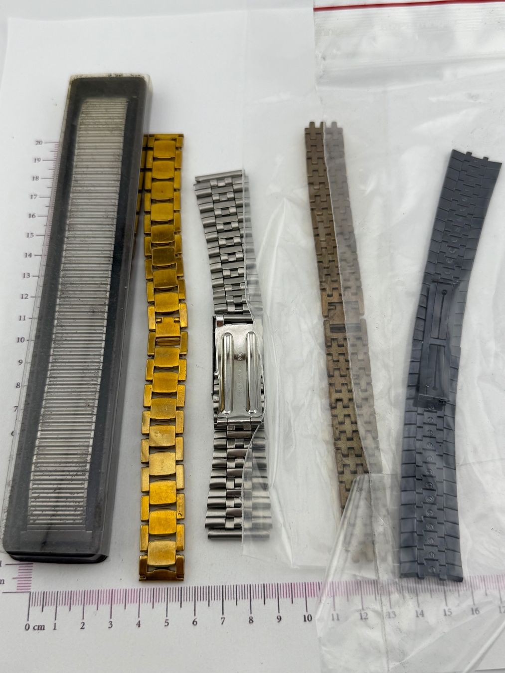 Uhren: Lot de 5 bracelet en acier – Defekt aus Biel/Bienne von MrP_WatchesBiel 1
