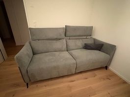3-Sitz-Sofa RICH, Dunkelgrau mit elektrischer Relaxfunktion