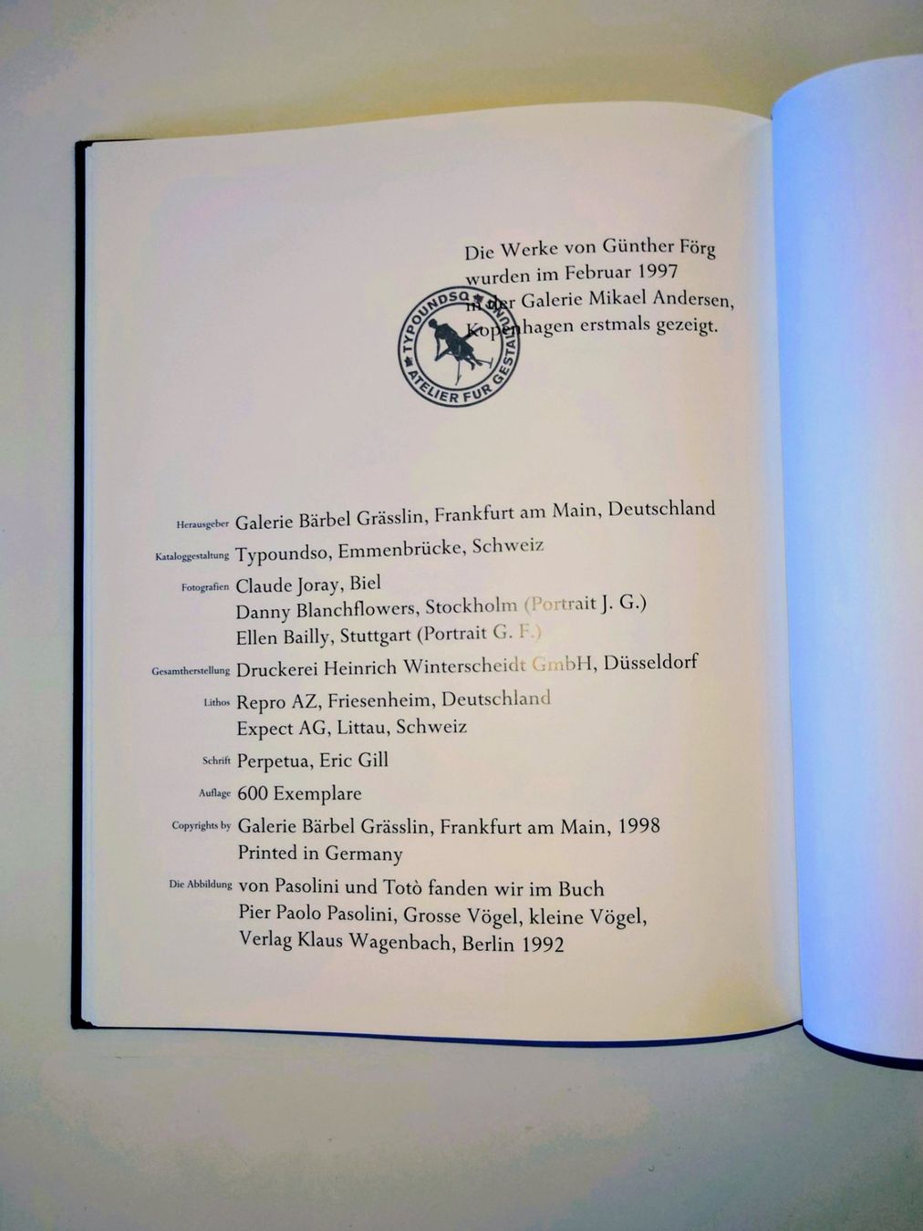 Bücher: GÜNTHER FÖRG - BINARY STAR. EA 1998. Auflage 600 Exemplare – Gebraucht aus Zürich von Artnex 2