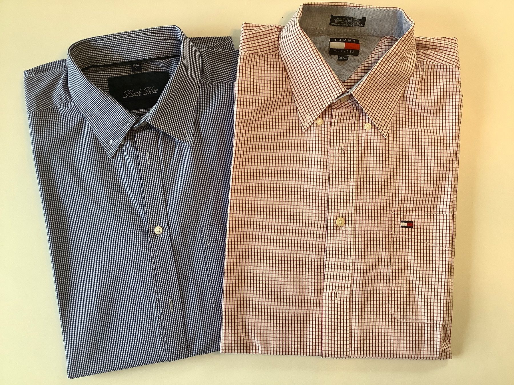 Tommy Hilfiger Hemden: 2 Herren Hemden: Tommy Hilfiger & Black Blue – Gebraucht aus Triesen von Boston5