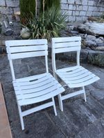 Bica Gartenstühle weiss 2 Stk. guter Zustand