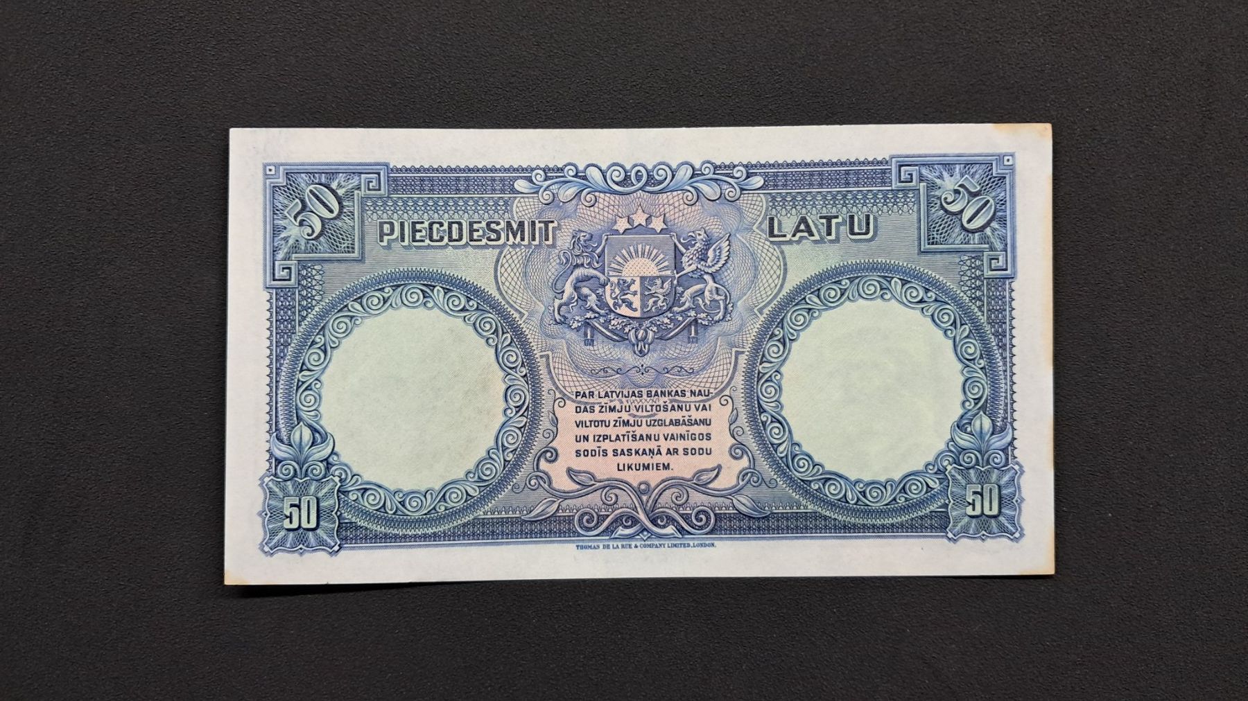 Banknoten: Latvia 50 Latu 1934 P.20a Unc – Neu und originalverpackt aus Lufingen von E-Auktion 1