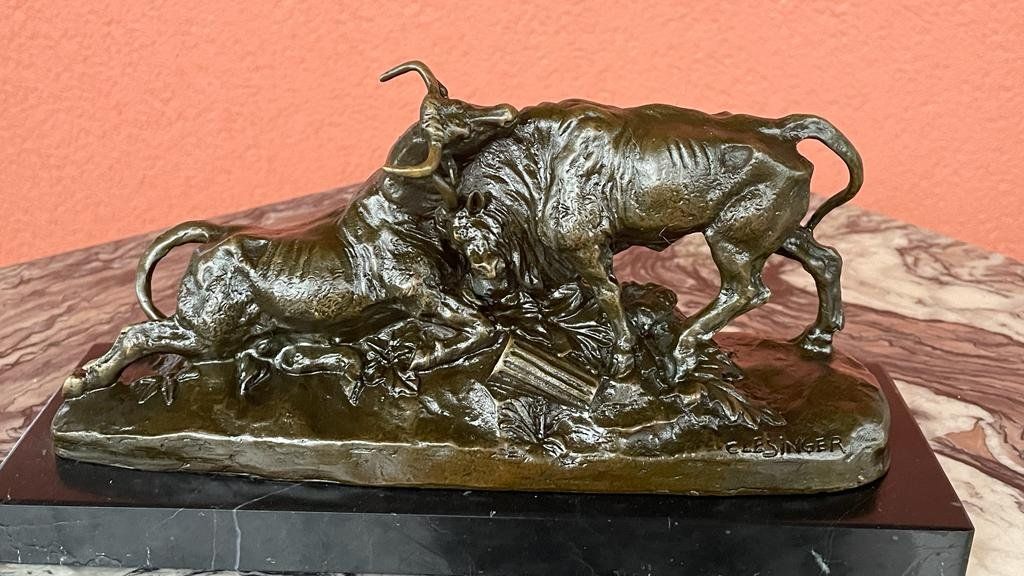 Sculture & Statue: Bronzefigur Kämpfender Stierkampf signiert – Usato da Lengnau BE venduto da Steinbock. 3