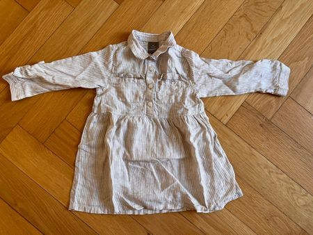 Robe manche longues en lin taille 92
