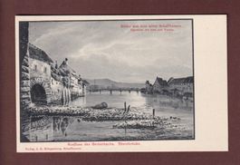 Alte SCHAFFHAUSEN - Ausfluss des Gerberbachs
