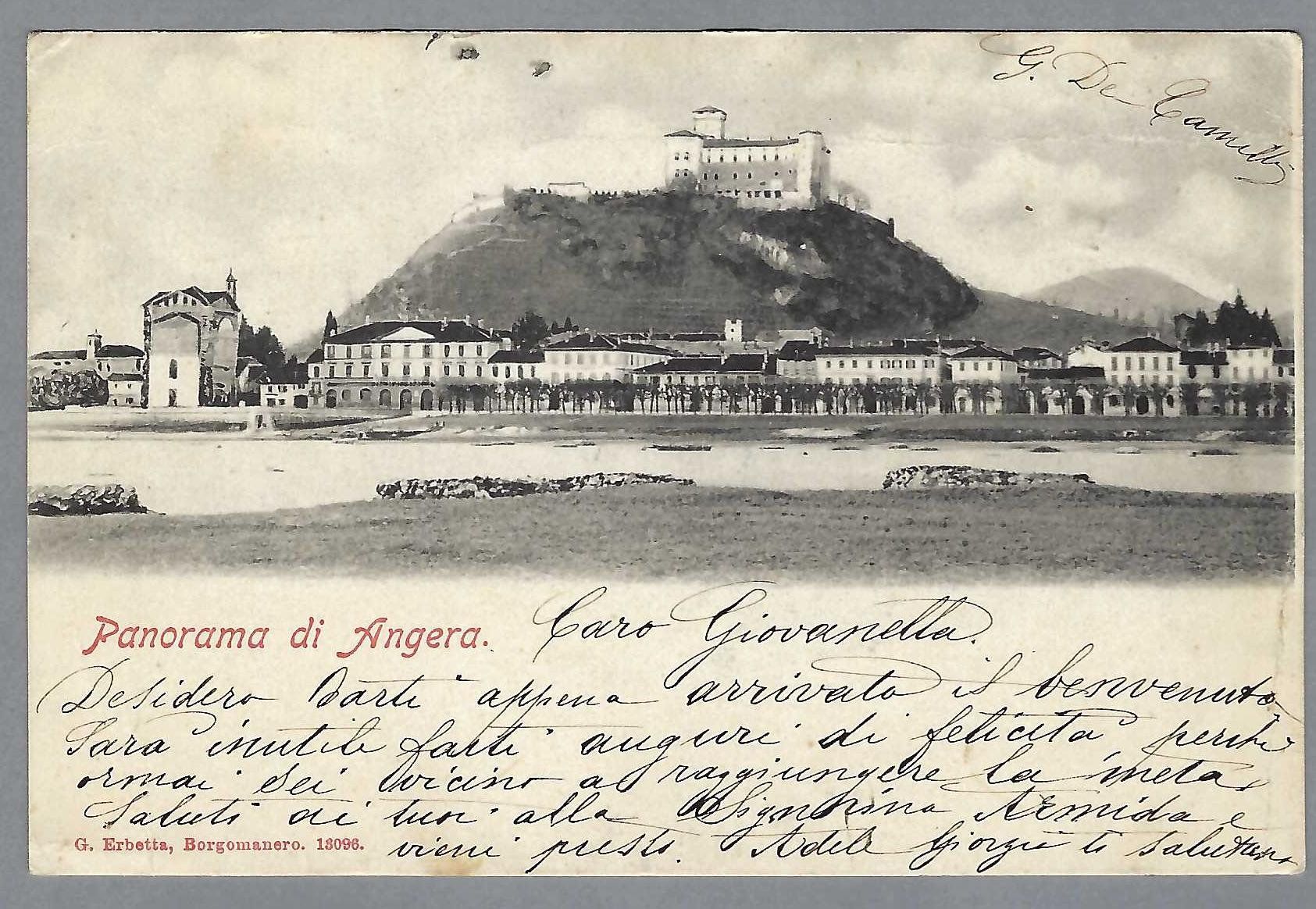 Cartoline postali: ANGERA: PANORAMA, 0 1901 – Usato da Pura venduto da ulisse1957
