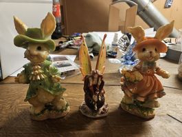 Osterhasen Figuren Set Frühlings deko Sammlerstücke (i1)