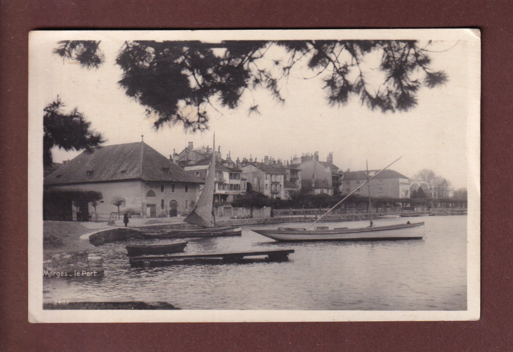 Cartoline postali: MORGES - Le Port - 1930 – Usato da Pully venduto da nicecards