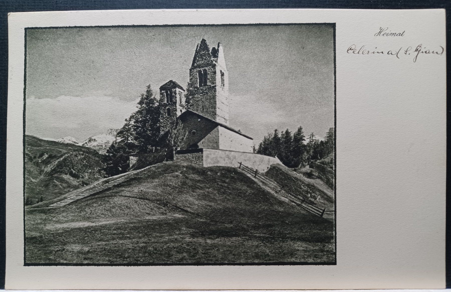 Ansichtskarten: GR, San Gian, Celerina, 1914, Stempel Degersheim – Gebraucht aus Aarau Rohr von mgvw