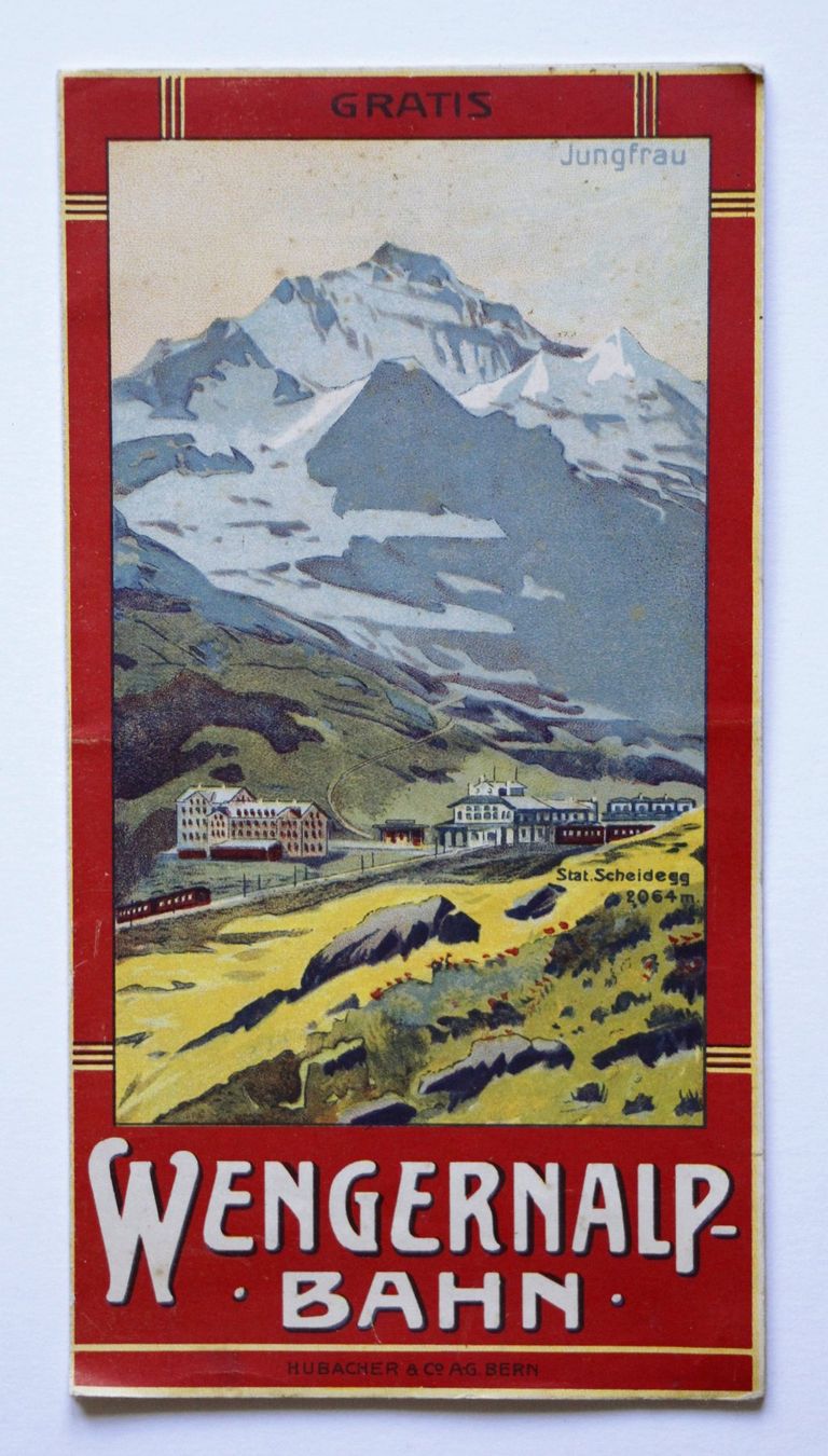 Documenti: PROSPEKT WENGERNALP-BAHN BROCHURE ca. 1910 – Usato da St. Gallen venduto da modernetc