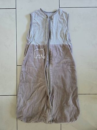 Schlafsack grau mit Elefant Gr 74