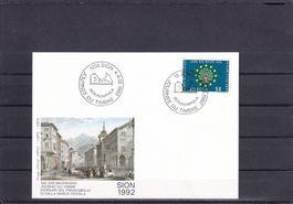 Tag der Briefmarke 1992 Sion 4.-6.12.1992